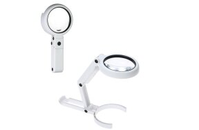 HAND-HOLD MAGNIFIER WITH 8LED